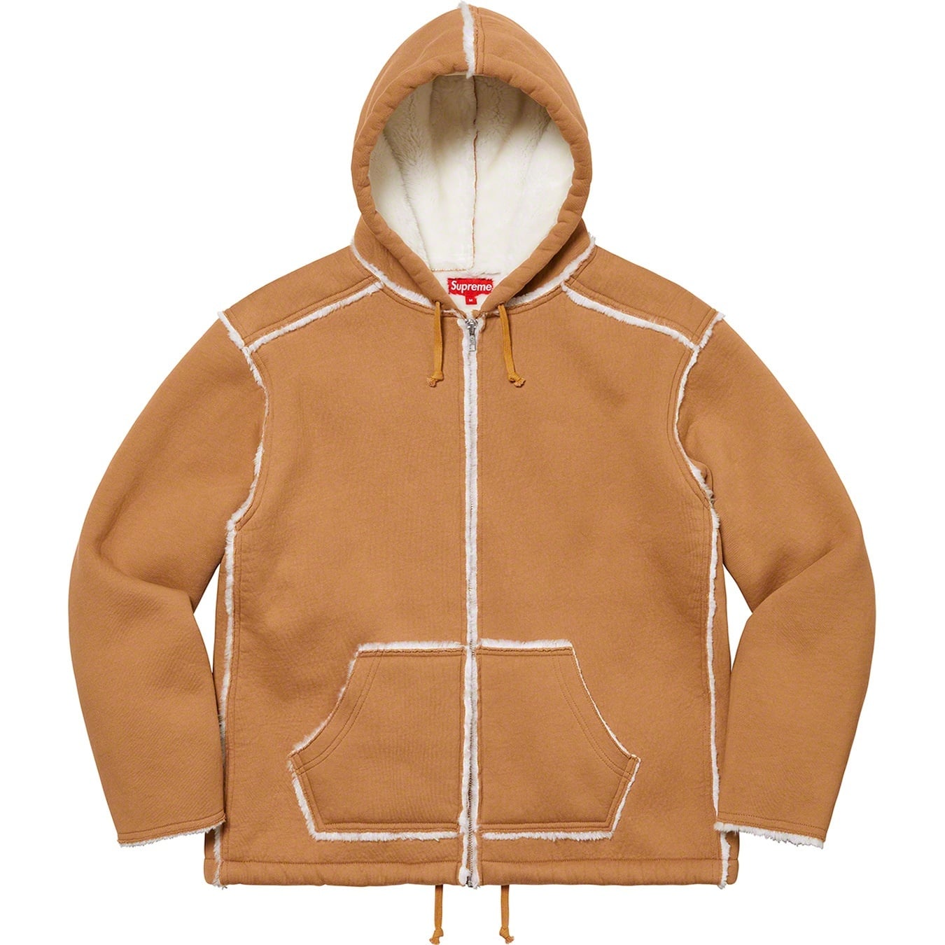 Faux Shearling Hooded Jacket view 16